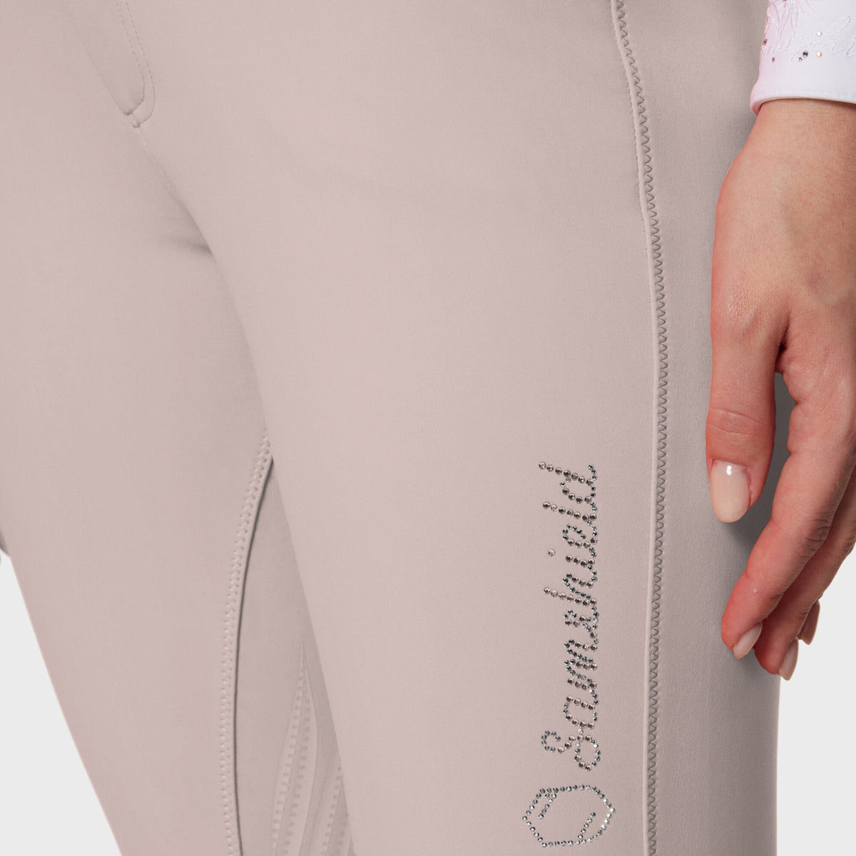 Samshield Adele Knee Grip Ladies Breeches Powder Pink - Nags Essentials