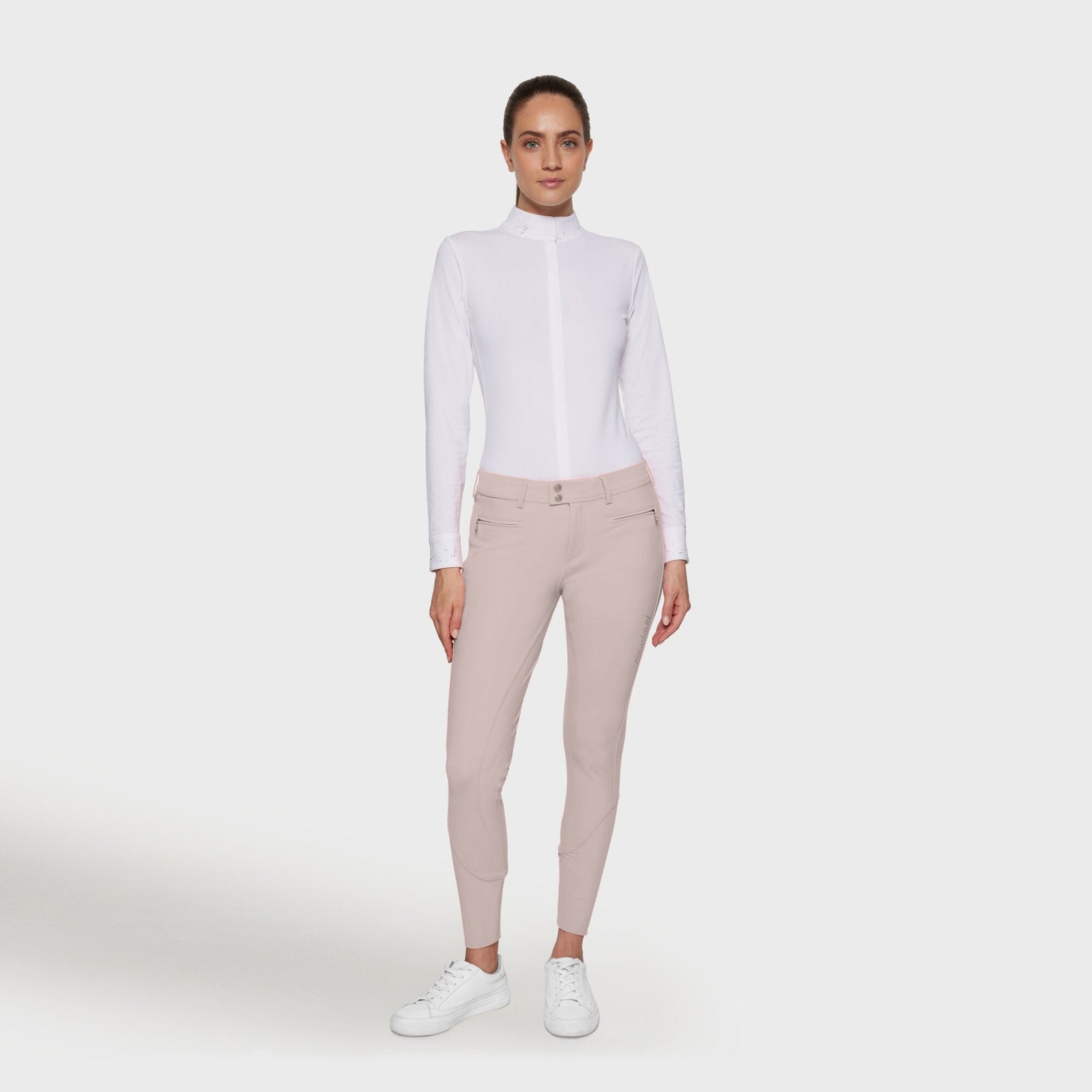 Samshield Adele Knee Grip Ladies Breeches Powder Pink - Nags Essentials