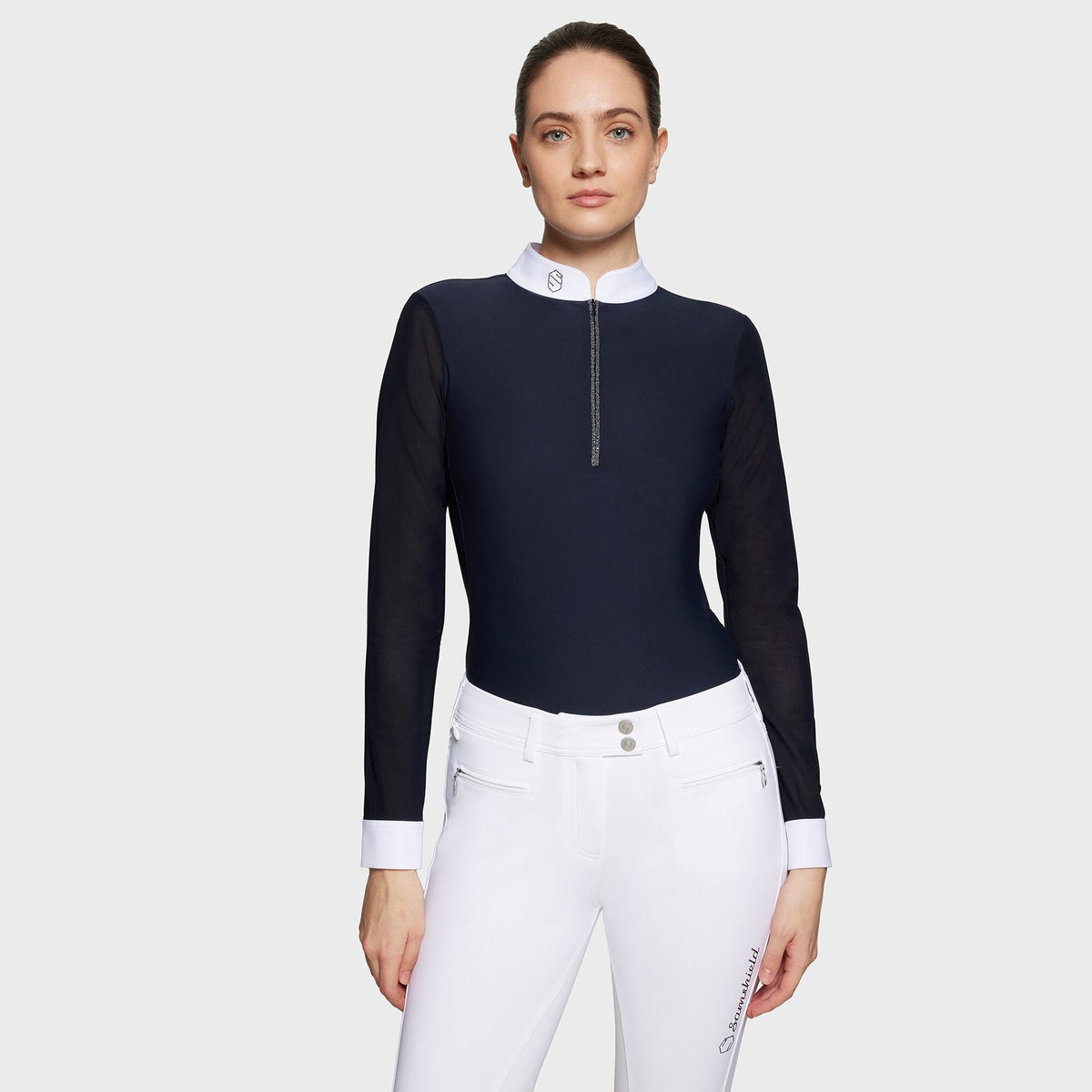 Samshield Aloise Boreal Ladies Show Shirt Navy - Nags Essentials