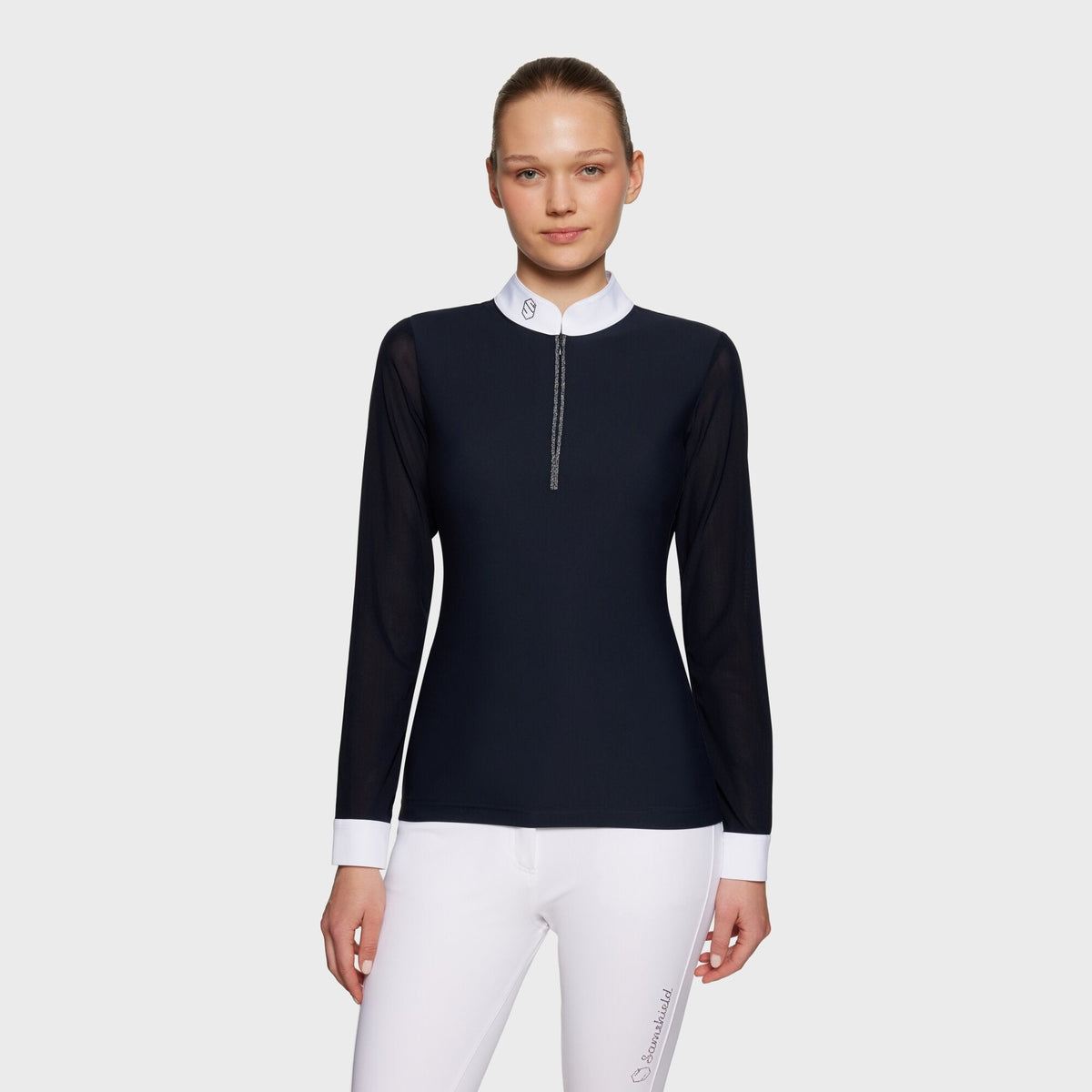 Samshield Aloise Boreal Ladies Show Shirt Navy - Nags Essentials