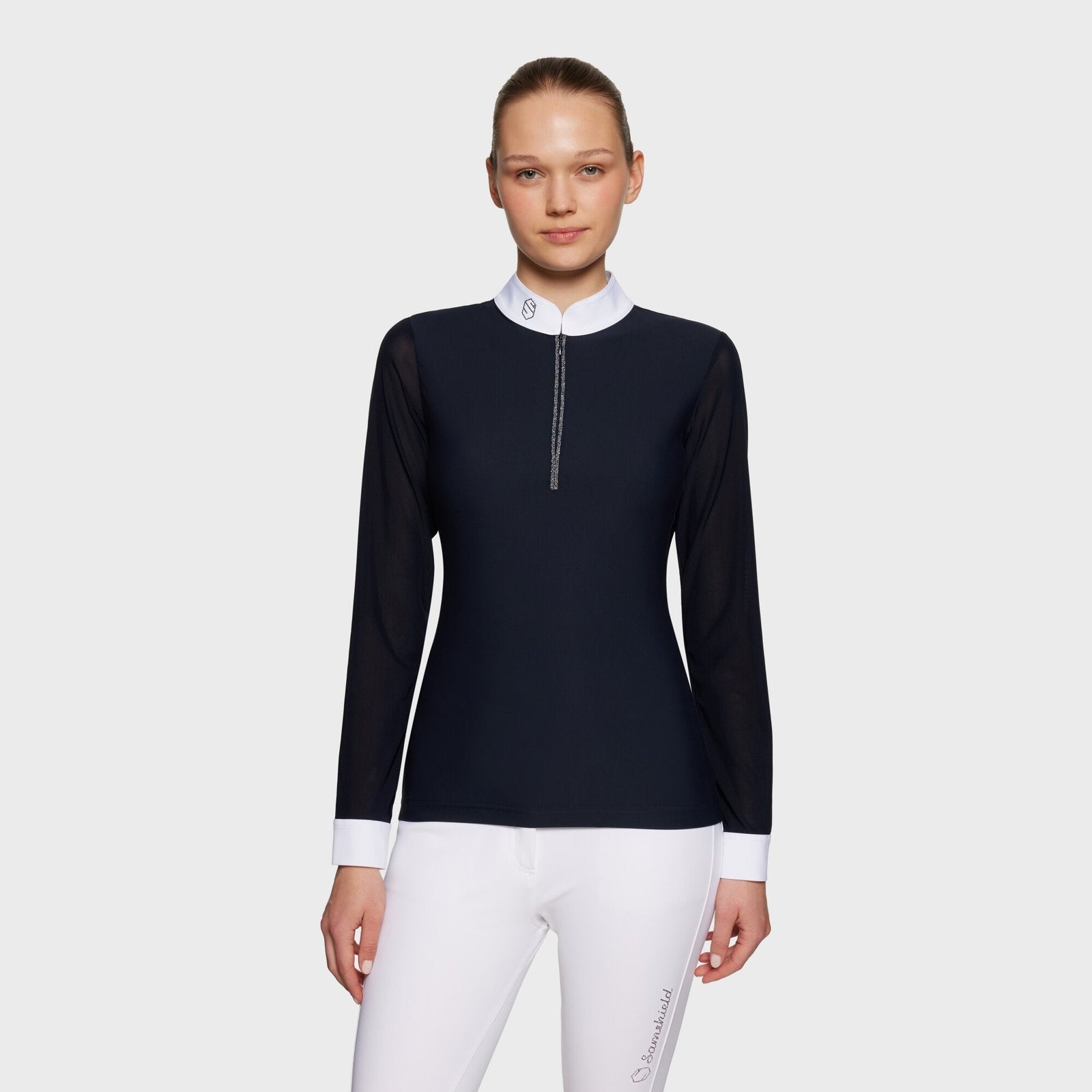 Samshield Aloise Boreal Ladies Show Shirt Navy - Nags Essentials