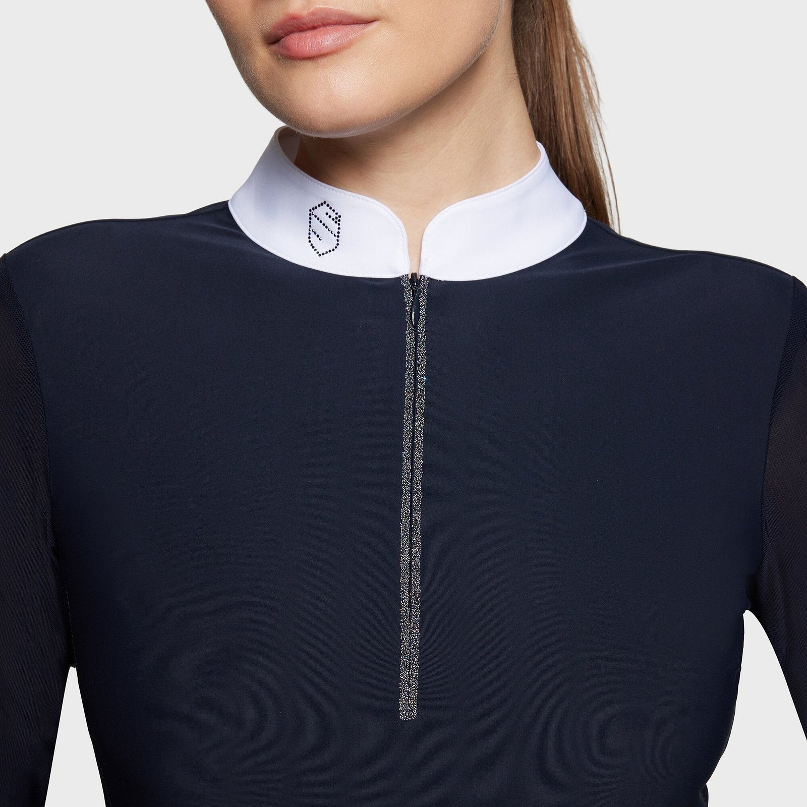 Samshield Aloise Boreal Ladies Show Shirt Navy - Nags Essentials
