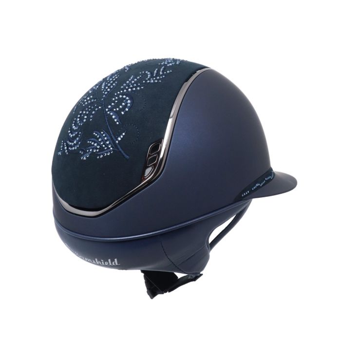 Samshield MissShield 2.0 Matt Blue Flower Swarovski with Chrome Black Trim - Nags Essentials