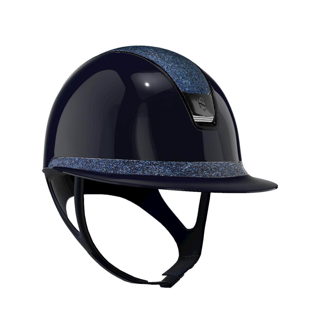 Samshield MissShield Gloss Blue 2.0 Ultra Fine Rock Cosmic Nights Top and Frontal Band with Black Chrome Trim - Nags Essentials