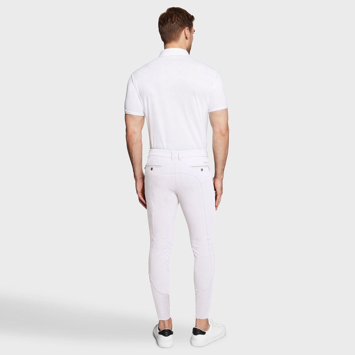 Samshield Raphael Full Grip Mens Breeches White - Nags Essentials