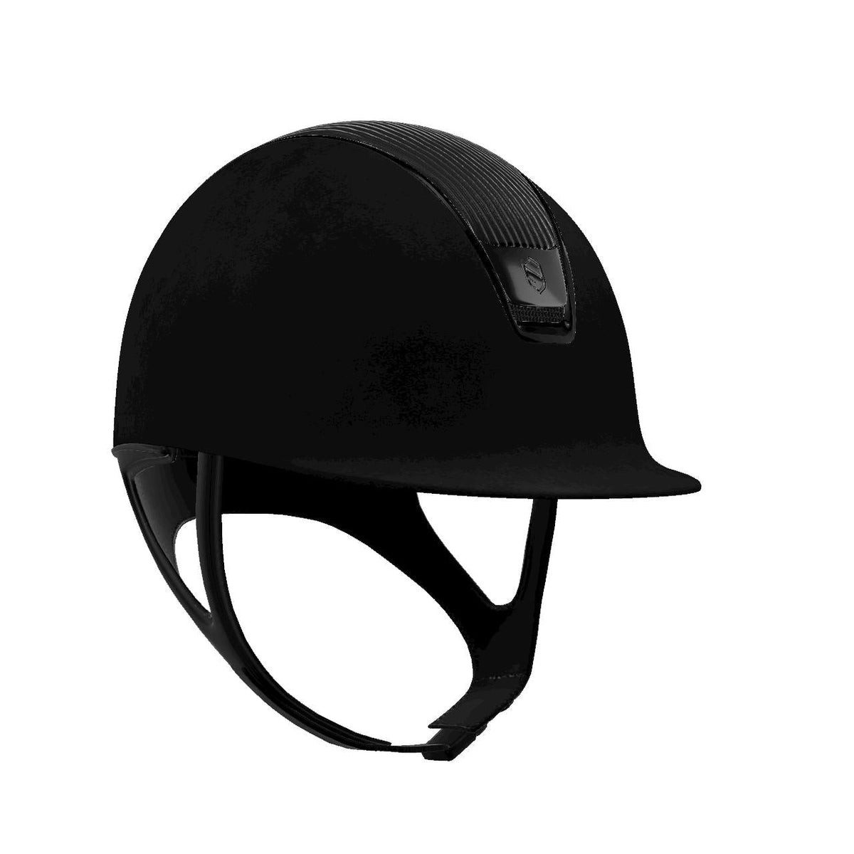 Samshield ShadowMatt Black Alcantara 2.0 with Leather Top and Chrome Black Trim - Nags Essentials