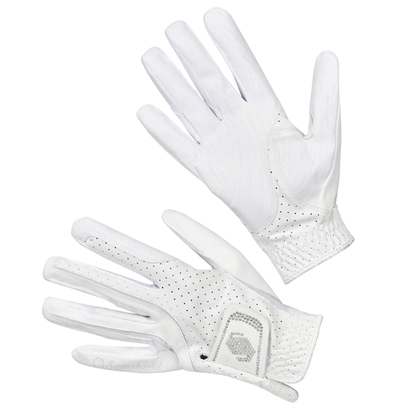 Samshield V - Skin Swarovski Gloves White/Silver - Nags Essentials