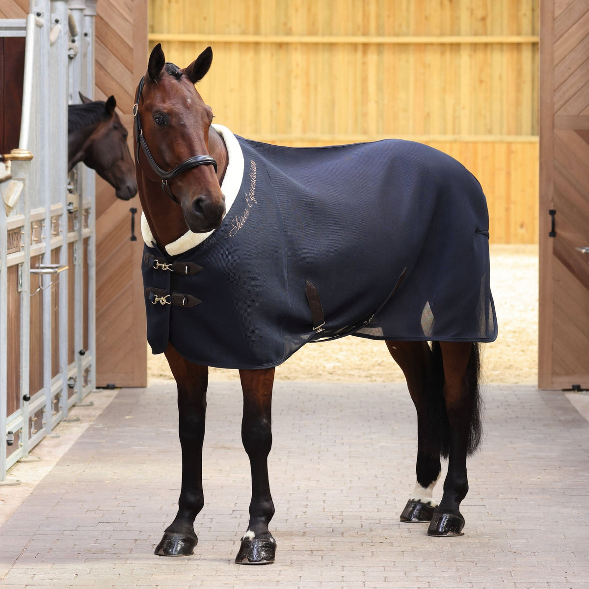 Shires Deluxe Air Motion Cooler - Navy - Nags Essentials