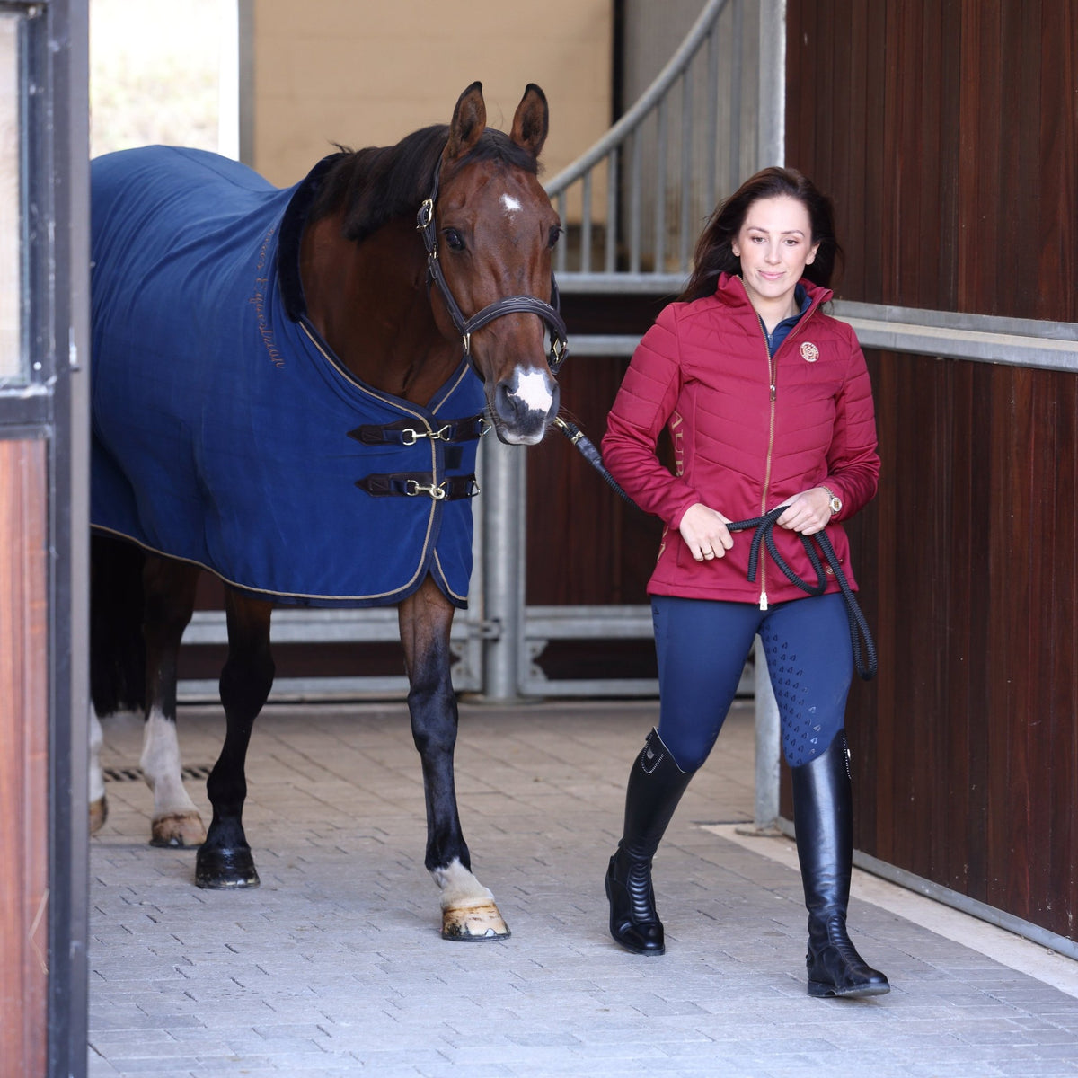 Shires Deluxe Fleece Show Rug - Navy - Nags Essentials