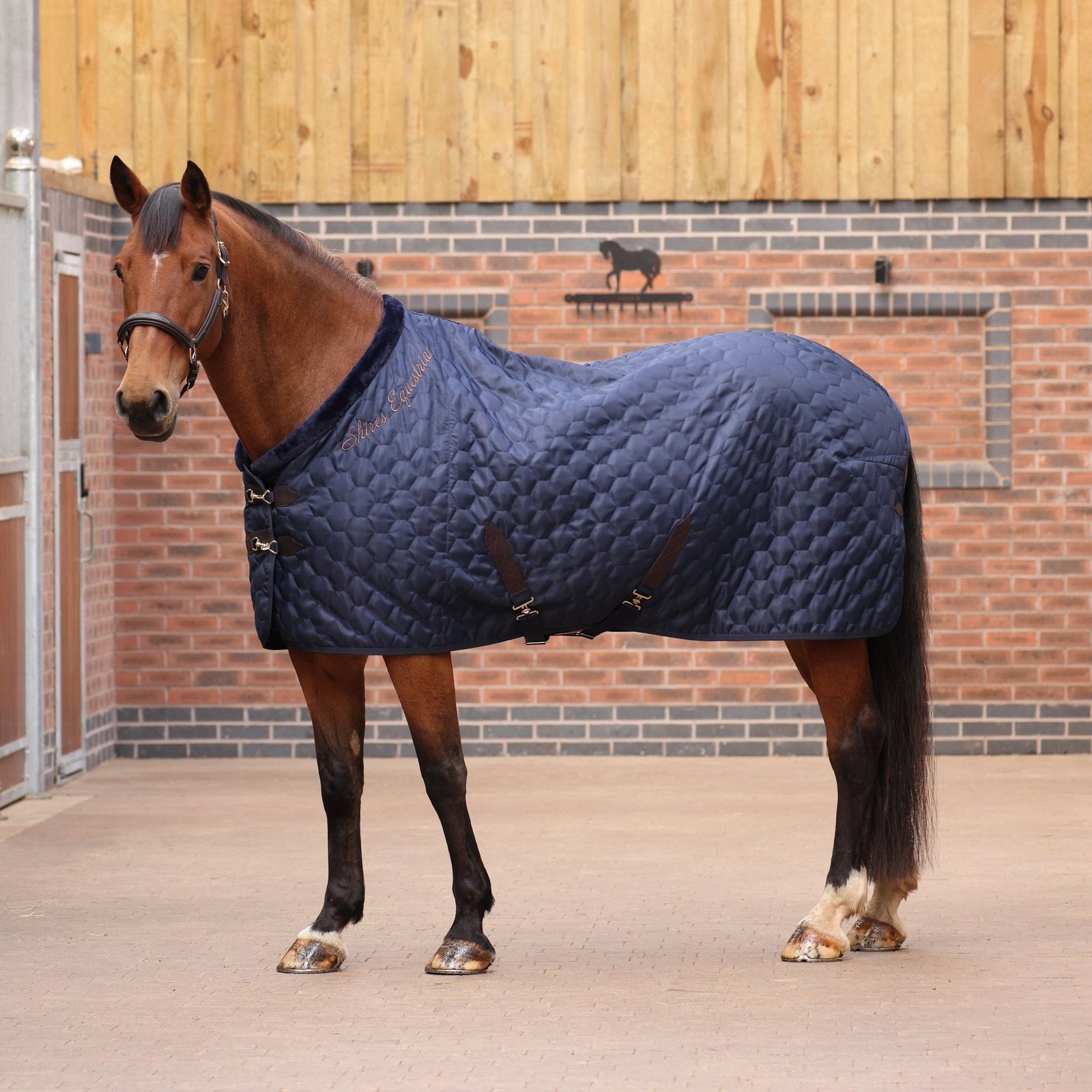 Shires Deluxe Quilted Rug - Navy - Nags Essentials