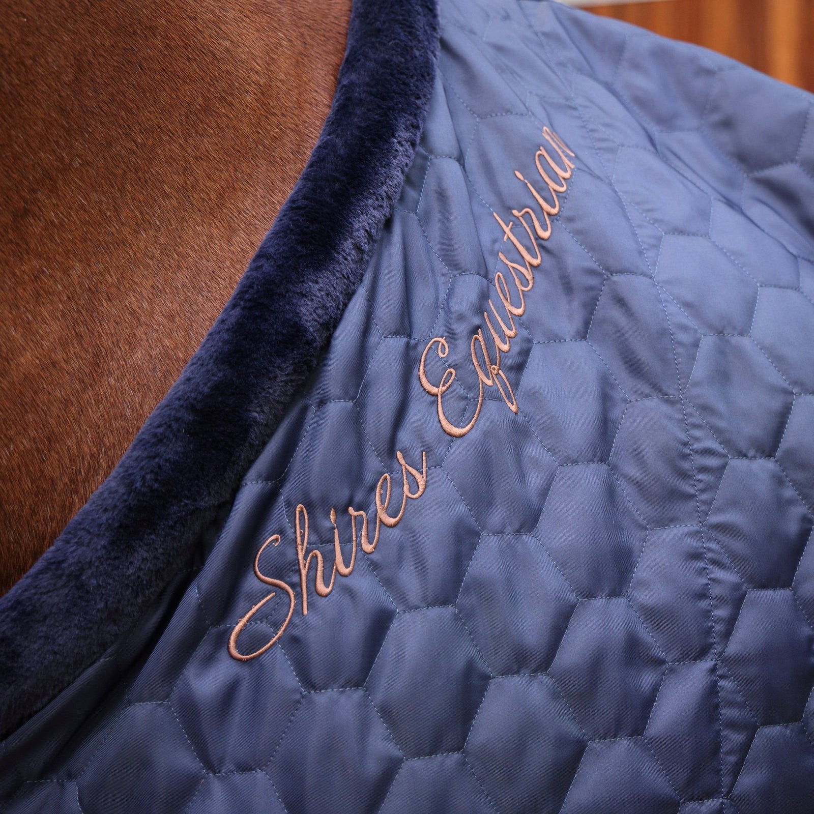 Shires Deluxe Quilted Rug - Navy - Nags Essentials