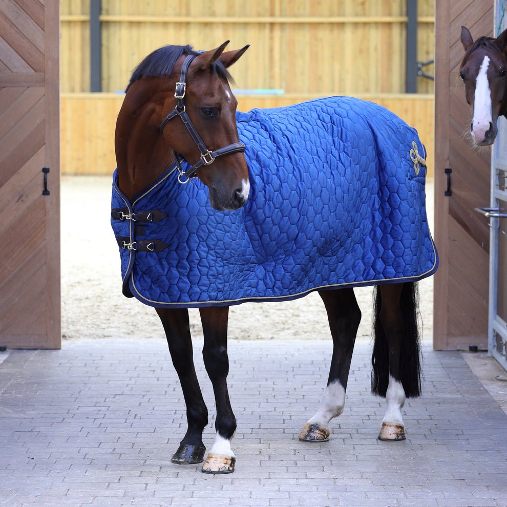 Shires Deluxe Quilted Show Rug - Navy - Nags Essentials