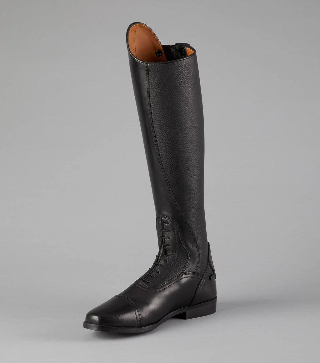 Premier Equine Silentio Mens Tall Leather Field Boot - Black
