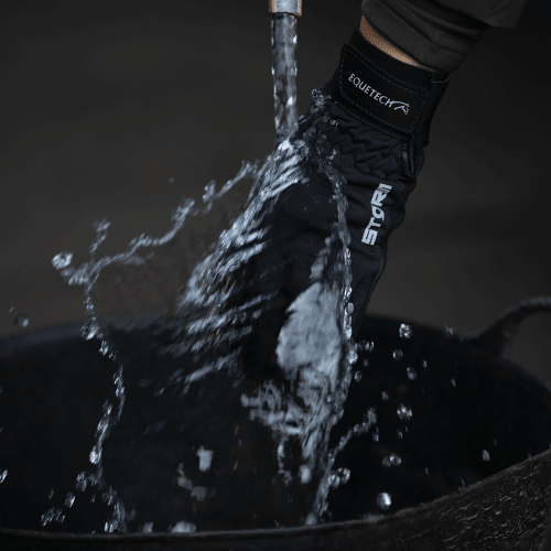 Storm Waterproof Riding Gloves - Black - Nags Essentials