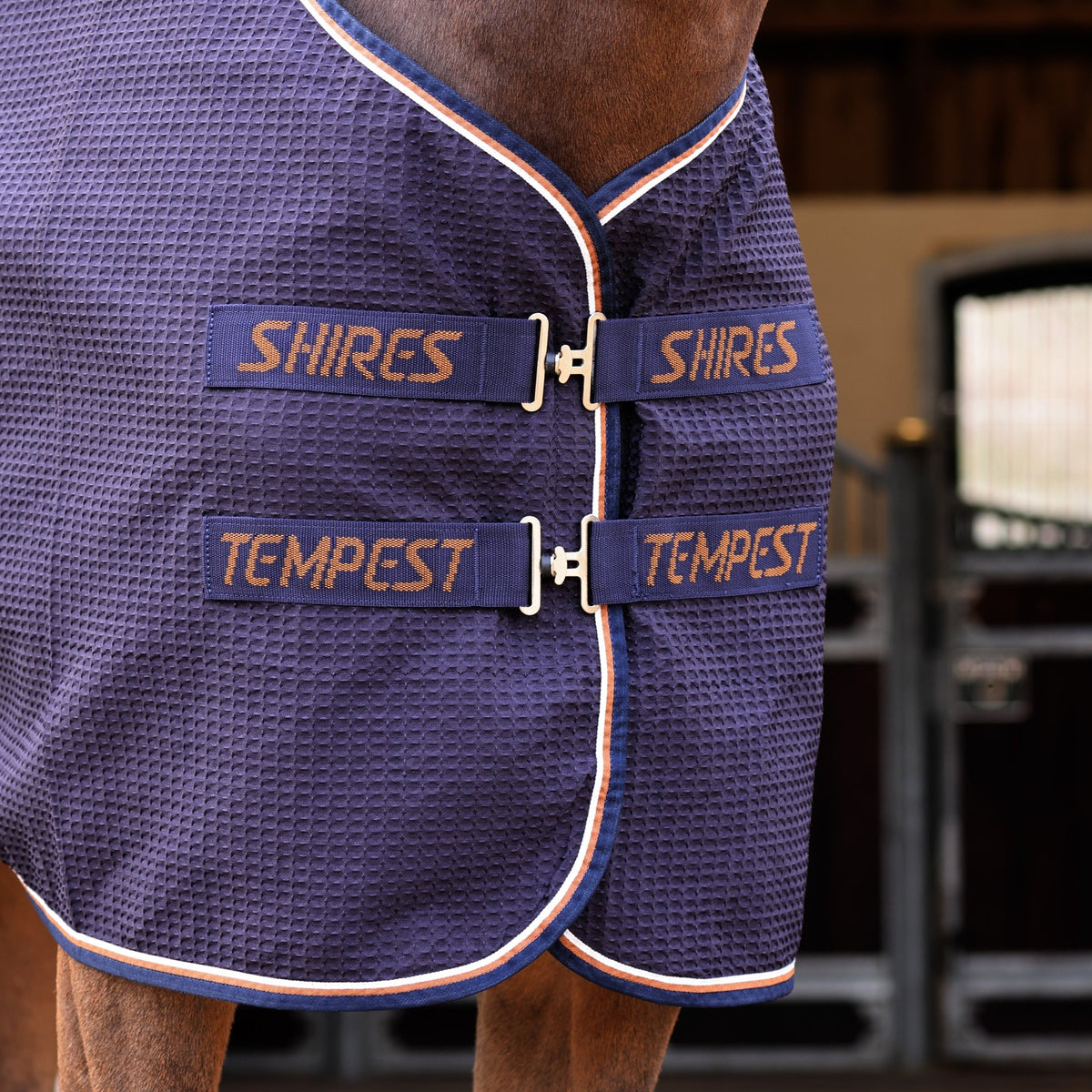 Tempest Original Waffle Rug - Navy - Nags Essentials