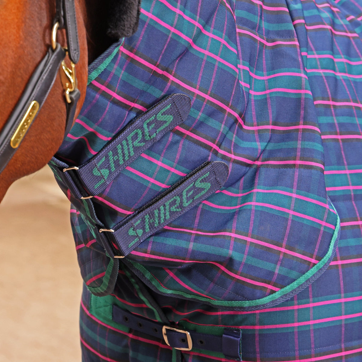 Tempest Plus 100 Combo Stable Rug - Navy Tartan - Nags Essentials