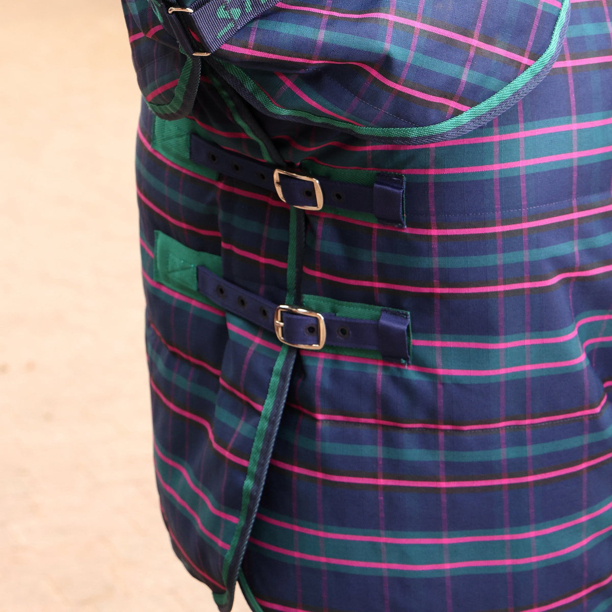 Tempest Plus 100 Combo Stable Rug - Navy Tartan - Nags Essentials