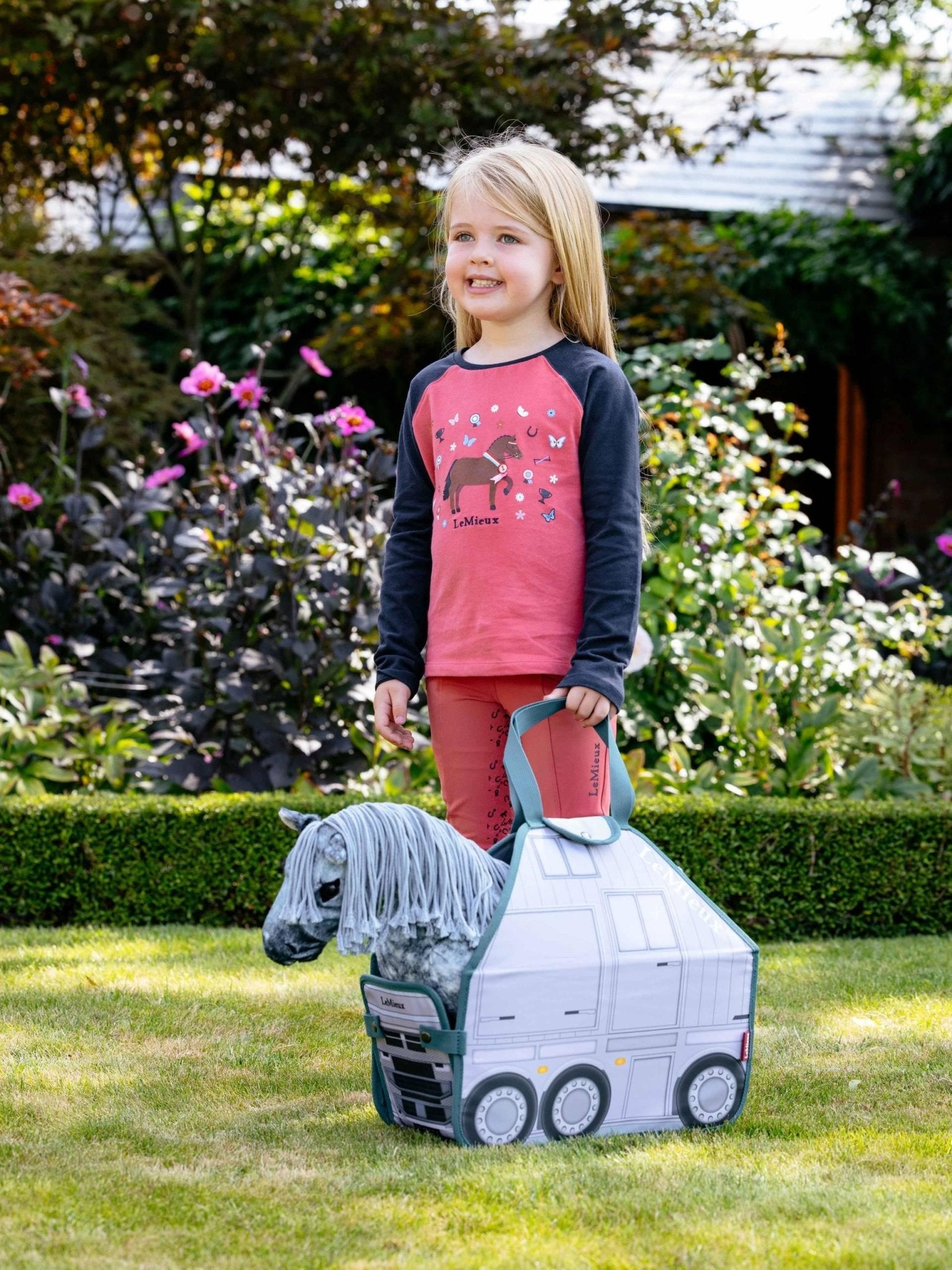 Toy Pony Carry Bag Printed Grey - Nags Essentials