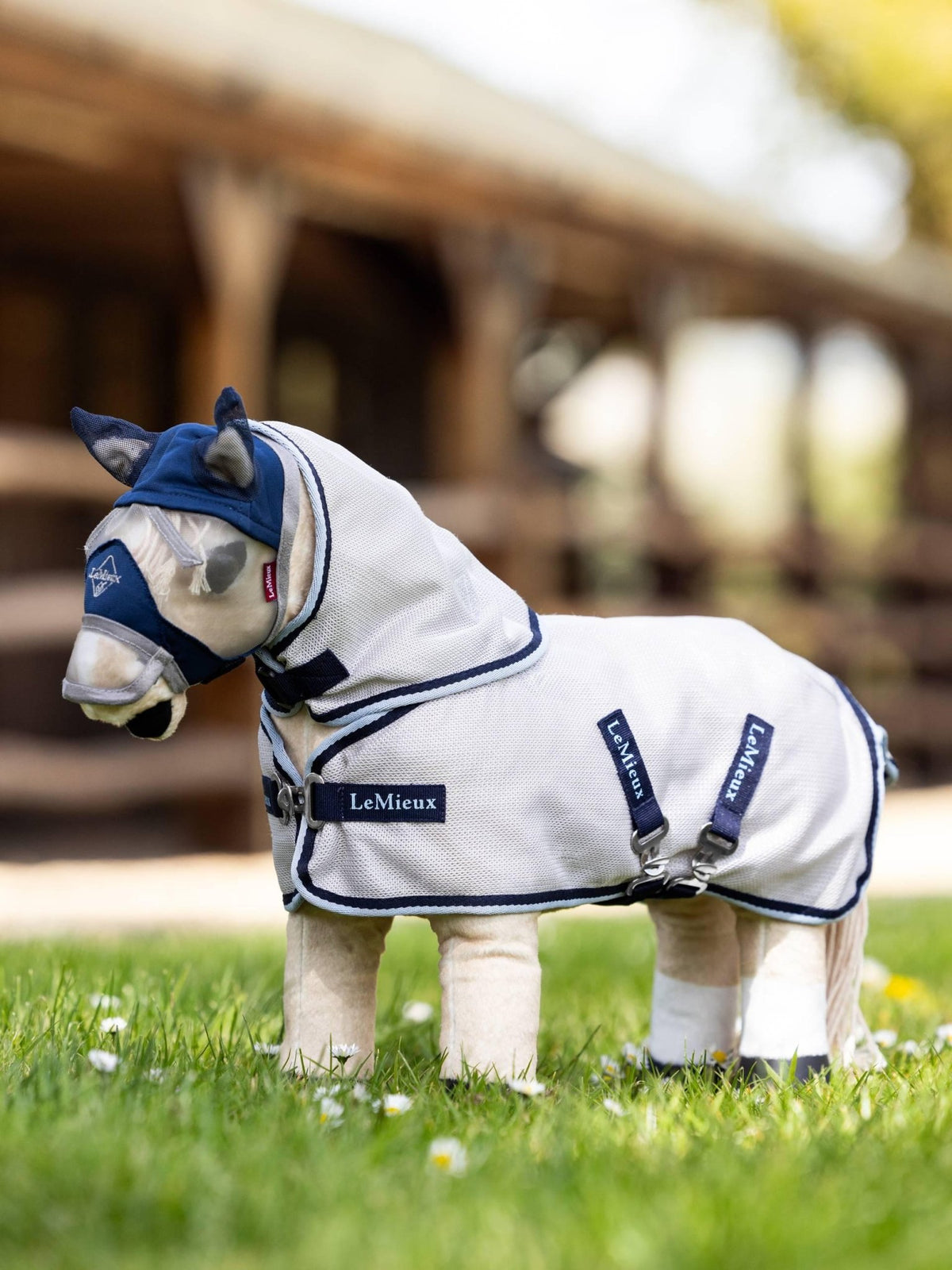 Toy Pony Fly Rug - Grey/Navy - Nags Essentials