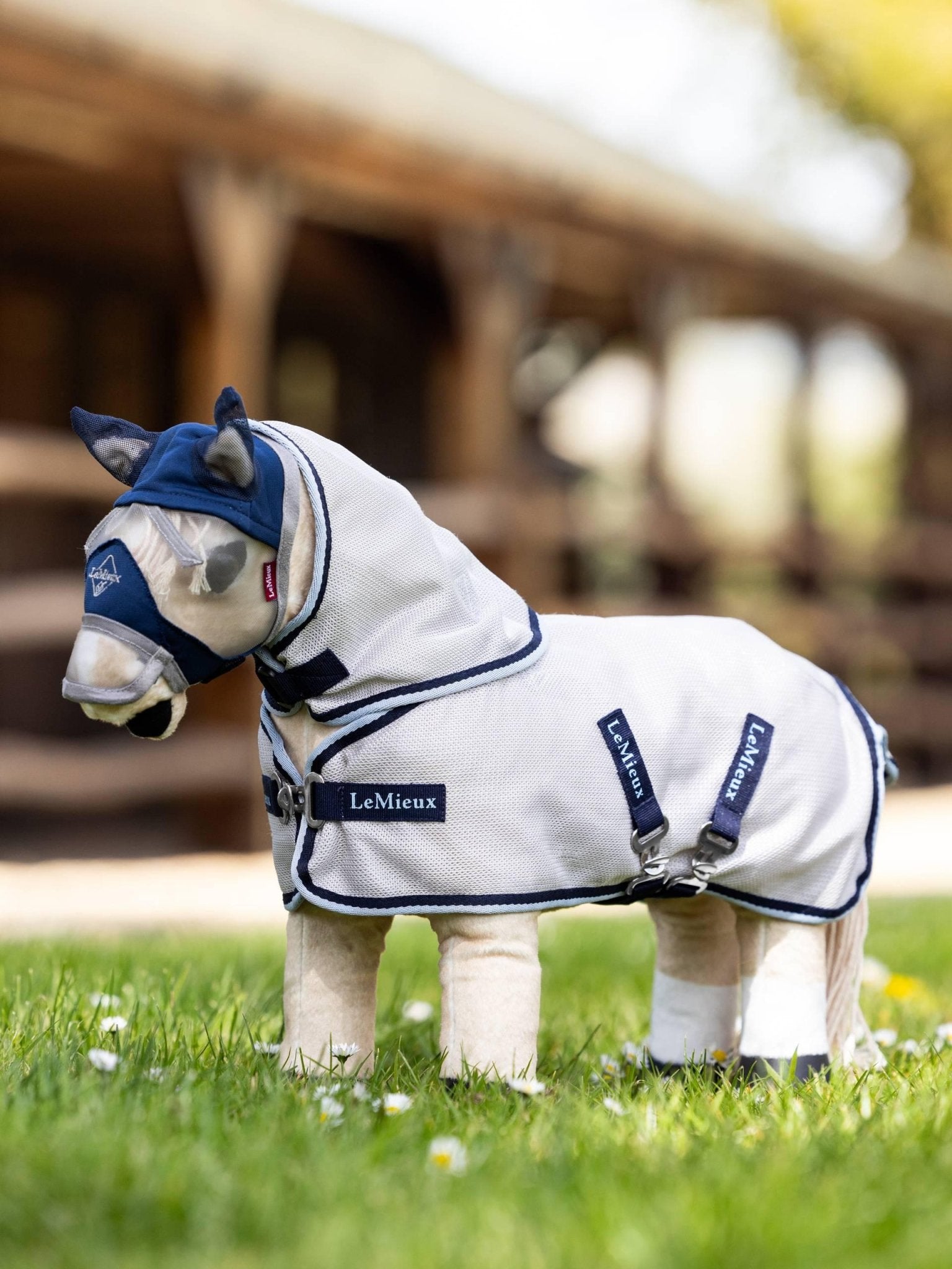 Toy Pony Fly Rug - Grey/Navy - Nags Essentials