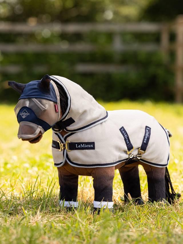 Toy Pony Fly Rug - Grey/Navy - Nags Essentials