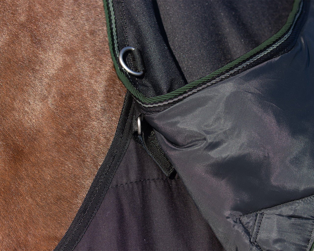 Turnout Combo Set/ Under Rug + Neck 200g - Black - Nags Essentials