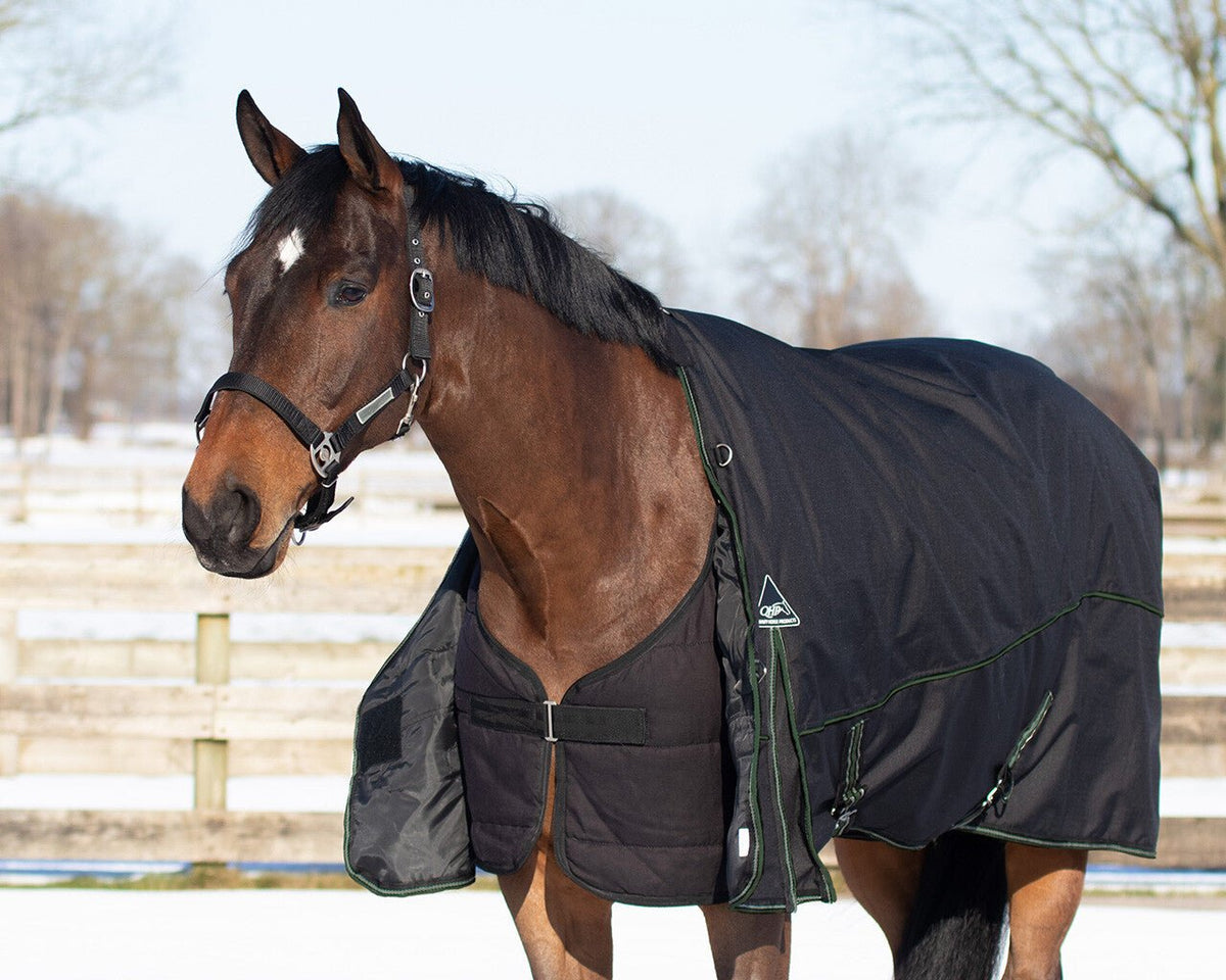 Turnout Combo Set/ Under Rug + Neck 200g - Black - Nags Essentials
