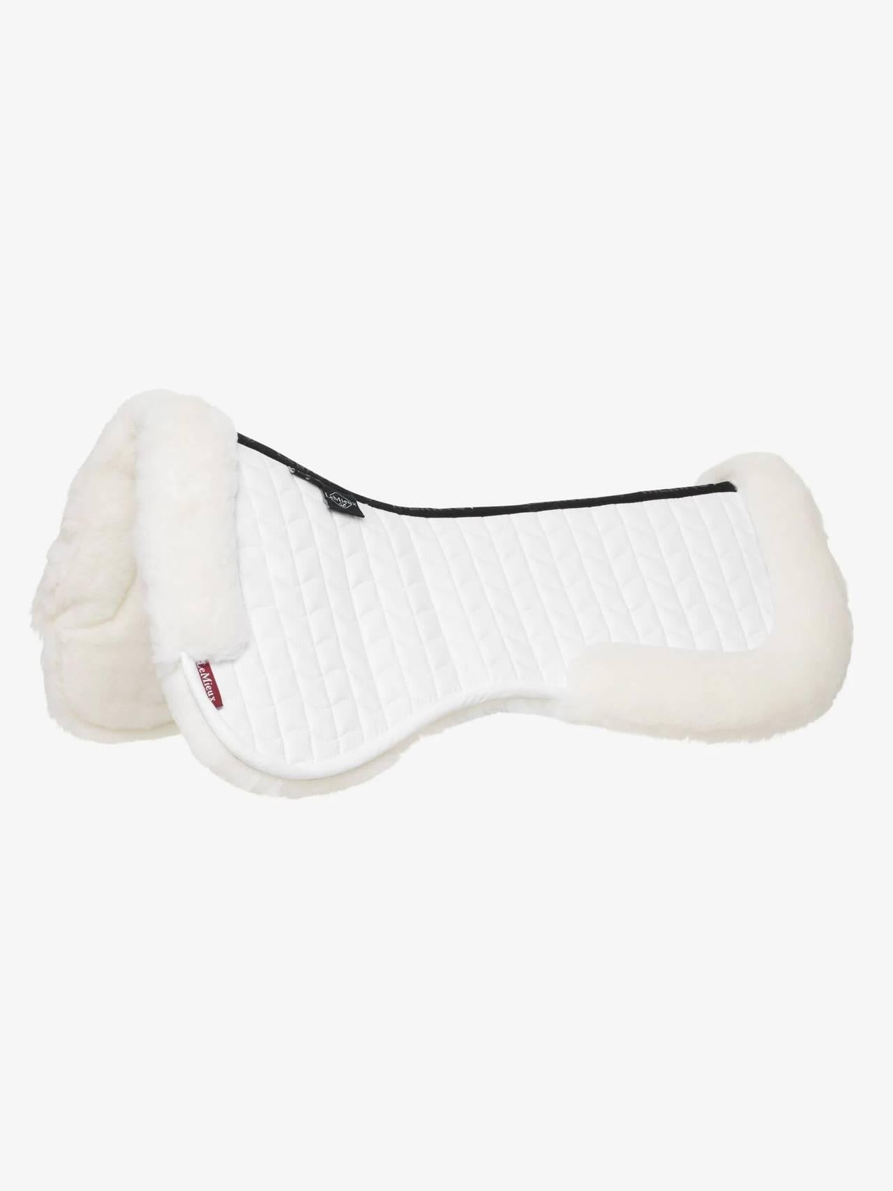 LeMieux Merino+ Dressage Half Pad - White/White