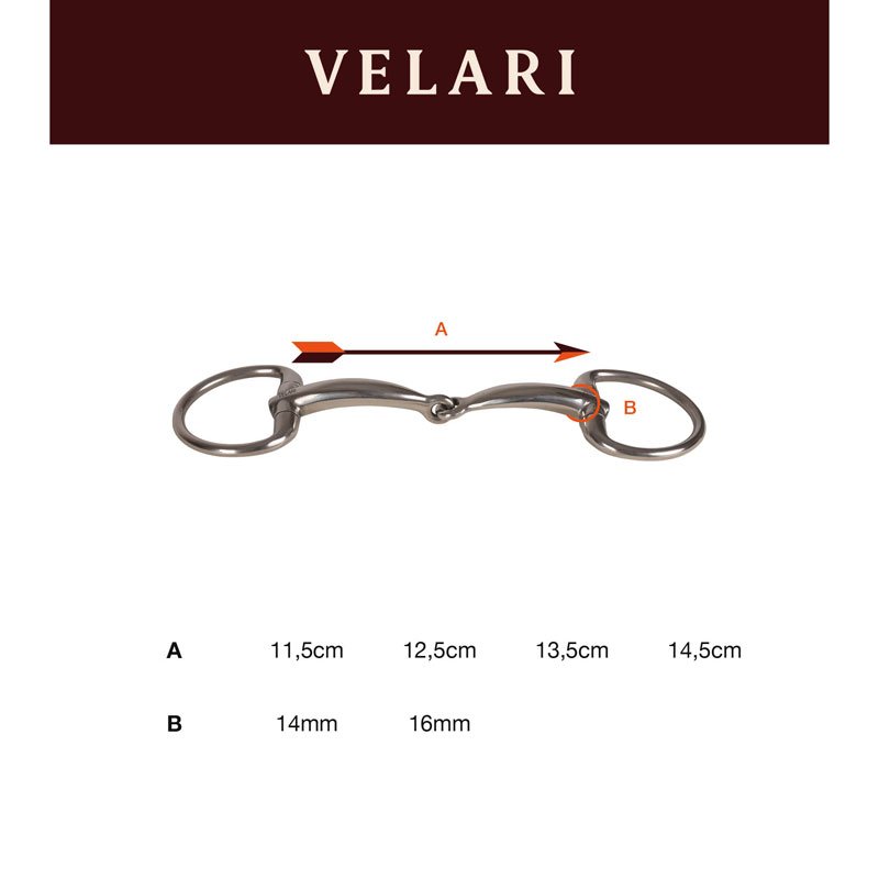 Velari Eggbutt Single Jointed Sweet Copper - Nags Essentials