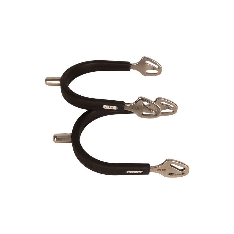 Velari Spurs Stainless Steel With Rubber Rounded - Nags Essentials