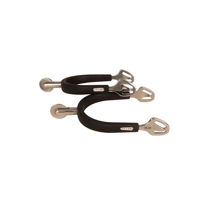 Velari Spurs with Rubber Grip Large Rowel - Nags Essentials
