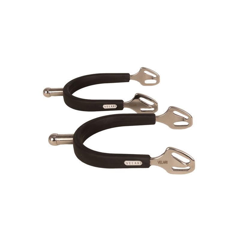 Velari Stainless Steel Spurs Rubber Grip Ball Shaped - Nags Essentials