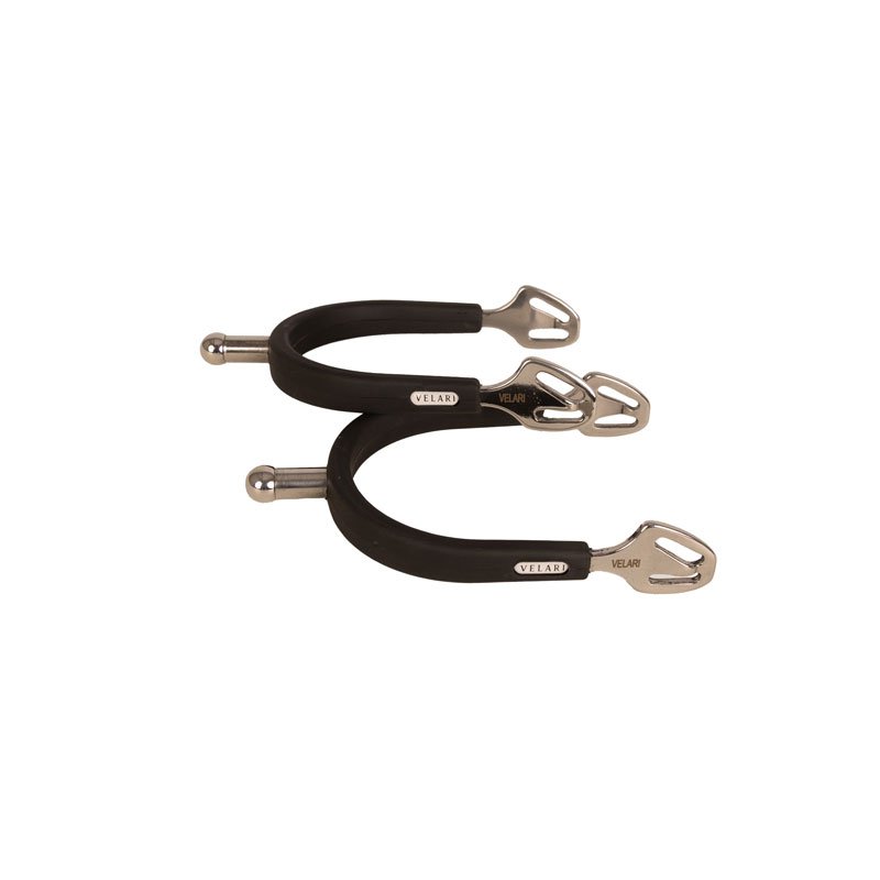 Velari Stainless Steel Spurs Rubber Grip Ball Shaped - Nags Essentials