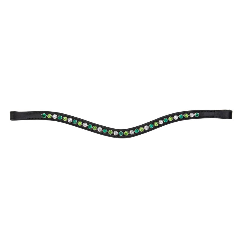 Velociti GARA Green Diamante Browband - Nags Essentials