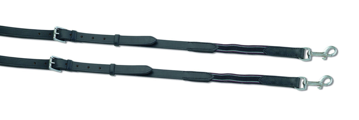 Velociti GARA Leather And Elastic Side Reins - Nags Essentials