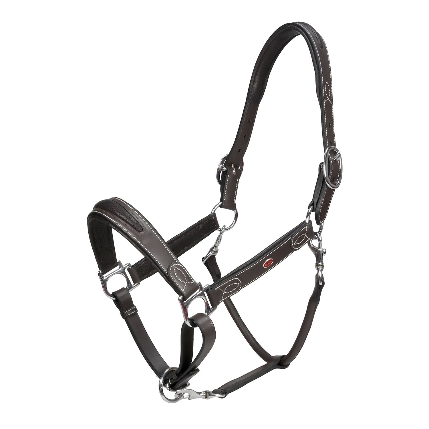 Whitaker Chicago Perforated Leather Headcollar - Nags Essentials