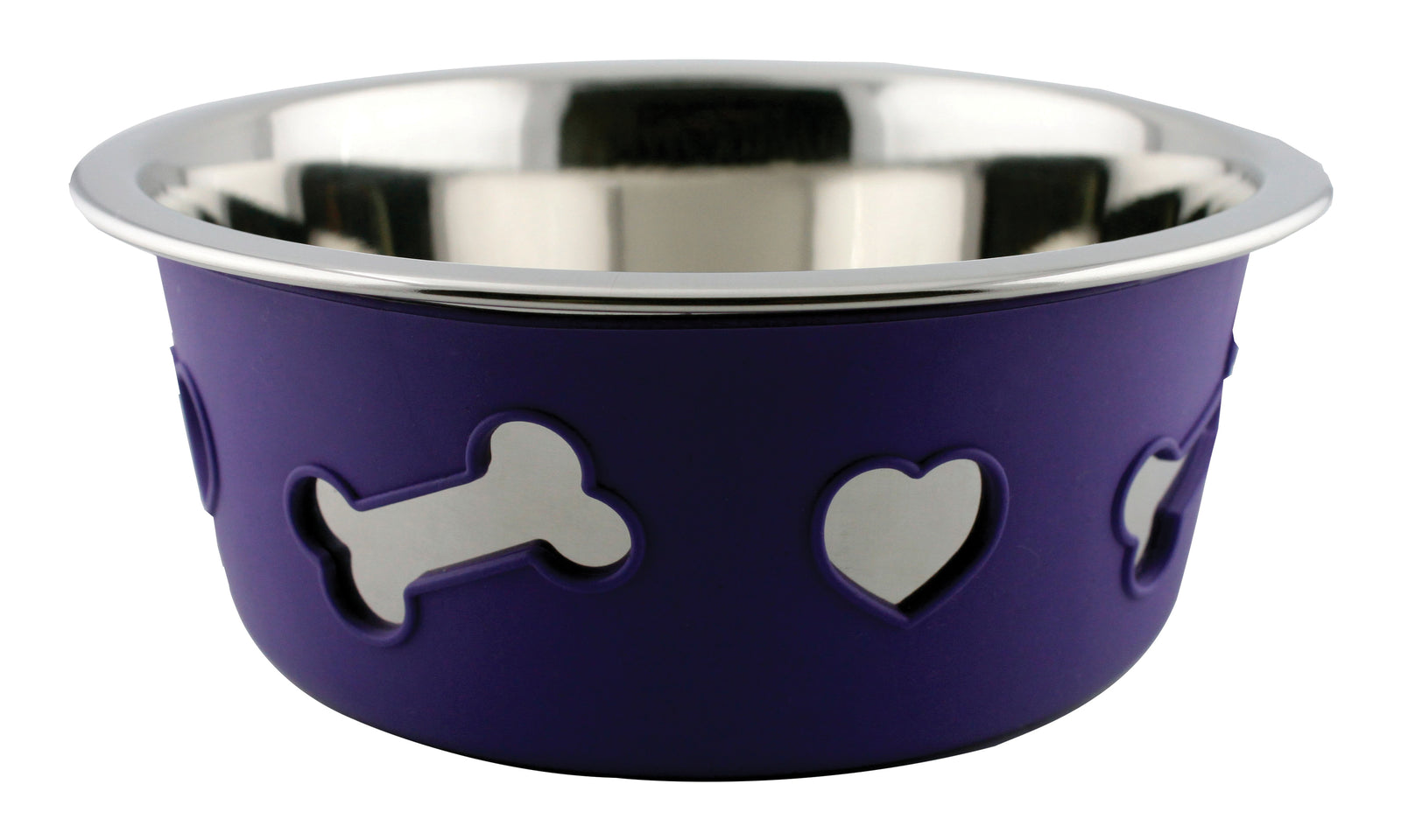Weatherbeeta Non-Slip Stainless Steel Silicone Bone Dog Bowl - Nags Essentials