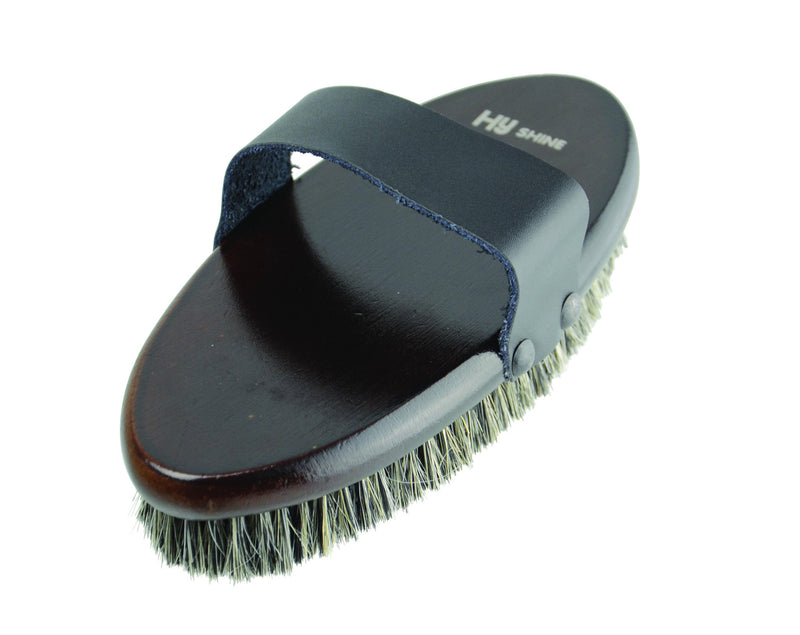 Hyshine Deluxe Body Brush Horse Hair & Pig Bristles - Nags Essentials