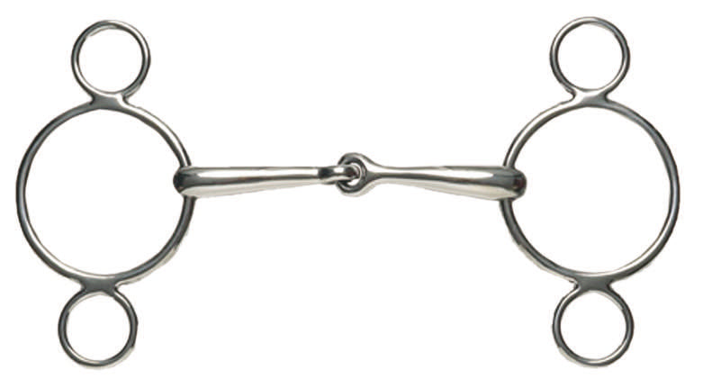 Korsteel Stainless Steel Dutch Gag 2 Ring - Nags Essentials