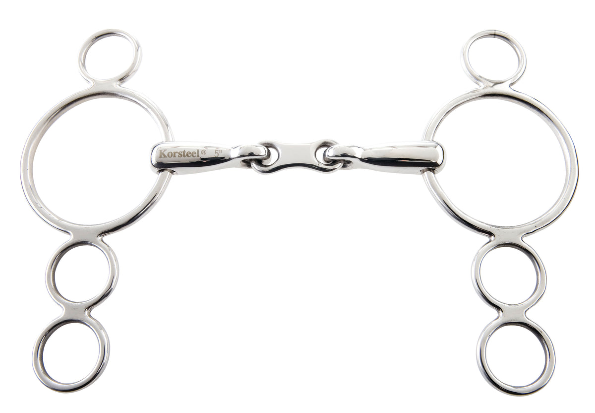Korsteel French Link 3 Ring Dutch Gag - Nags Essentials