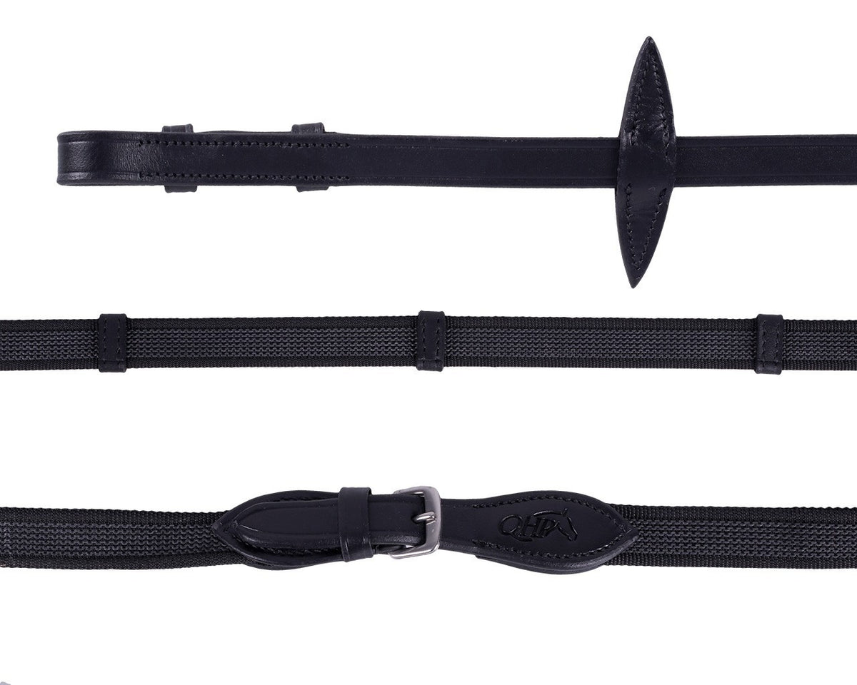 Anti-Slip Reins with Leather Stops - Nags Essentials