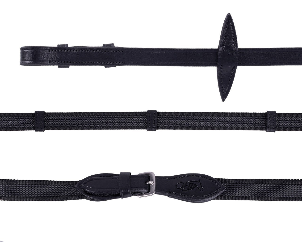 Anti-Slip Reins with Leather Stops - Nags Essentials