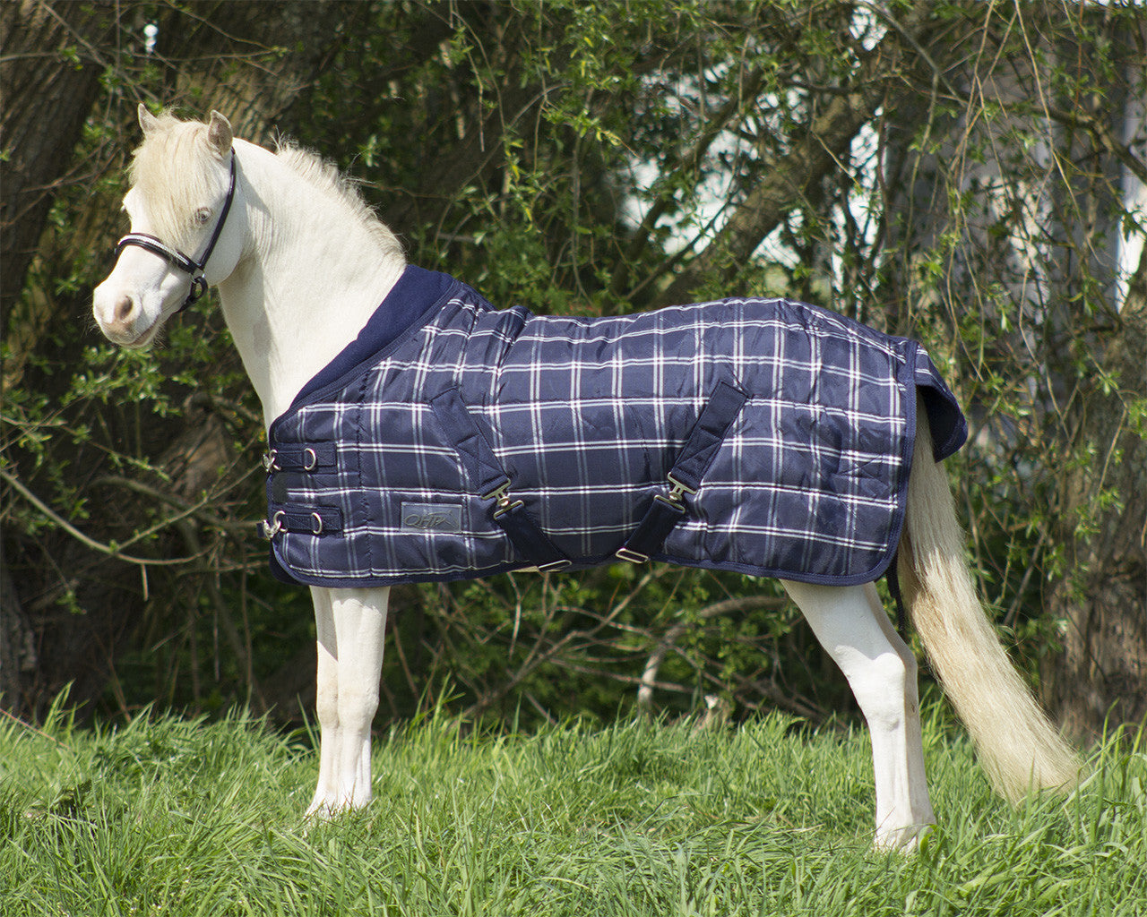Falabella Stable Rug 200g - Blue Check