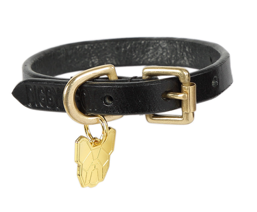 Digby &amp; Fox Flat Leather Dog Collar - Nags Essentials