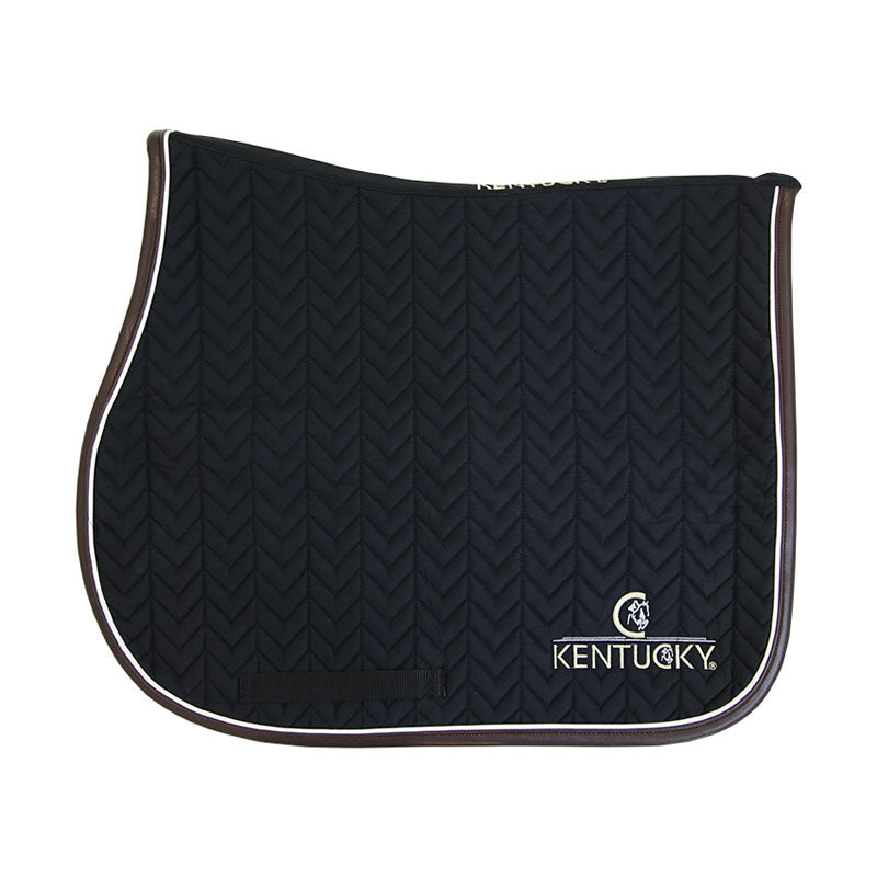 Kentucky Horsewear Fishbone Leather Saddle Pad - Nags Essentials