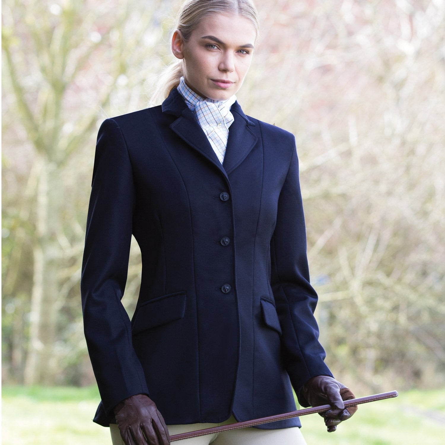 Kimblewick Wool Riding Jacket - Navy