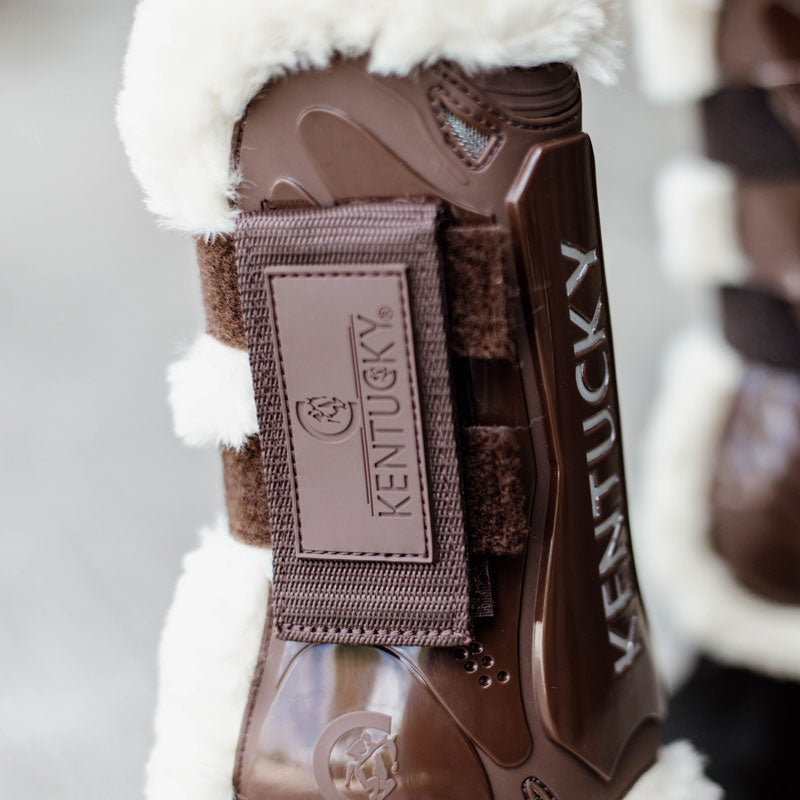 Kentucky Vegan Sheepskin Velcro Tendon Boots