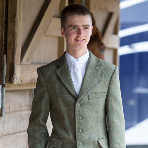 Equetech Boys Claydon Tweed Riding Jacket - Nags Essentials
