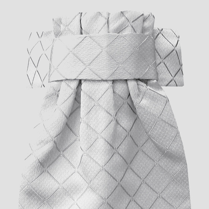 Equetech Diamond Jacquard Deluxe Ready - Tied Stock - Silver Diamond - Nags Essentials