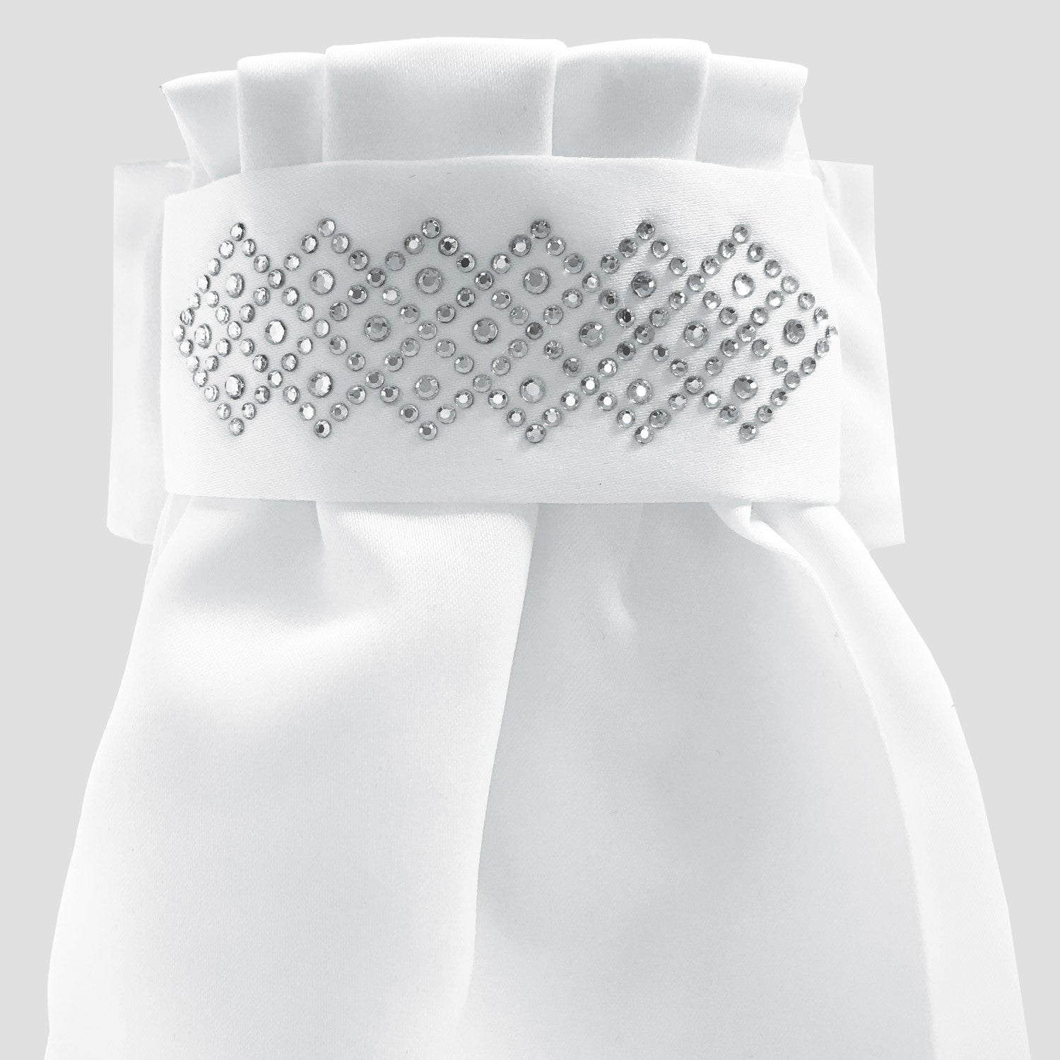 Equetech Solitaire Deluxe Ready - Tied Stock - White - Nags Essentials
